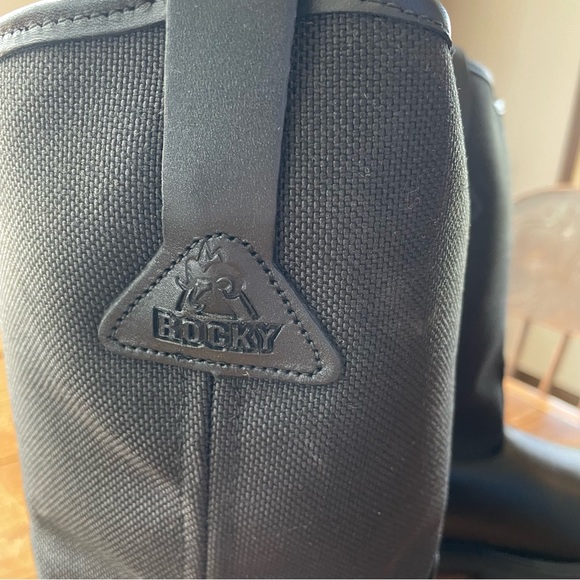 Rocky Warden Pull-On Wellington Public Service Boots Black 9M - Picture 5 of 10